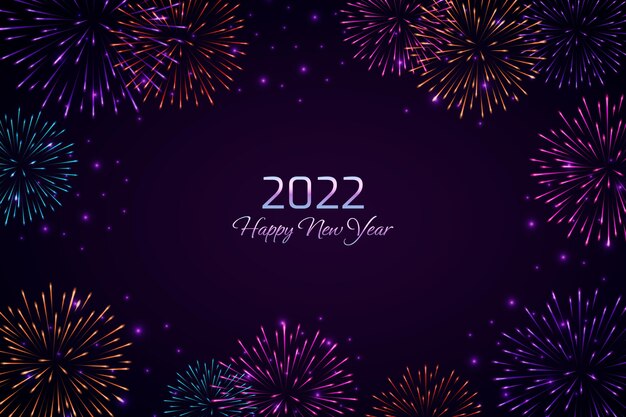 Realistic new year background