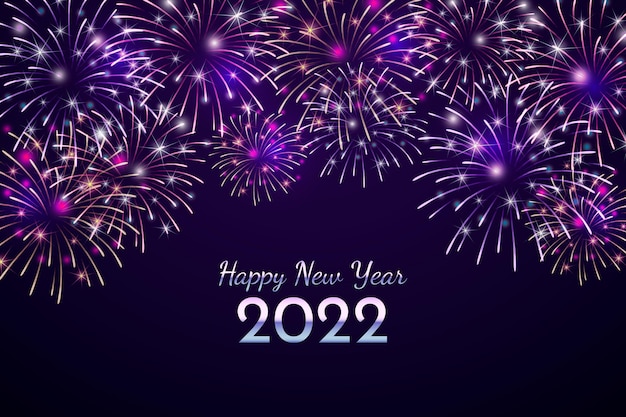 Realistic new year background