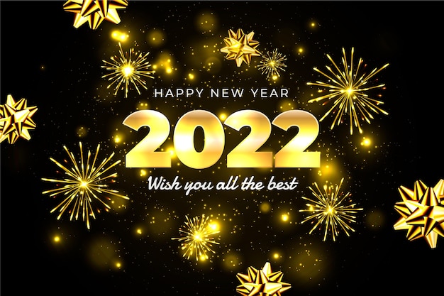 Free vector realistic new year background
