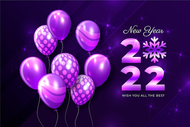 Realistic new year background