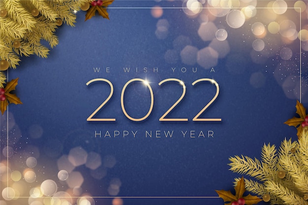 Free vector realistic new year background