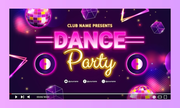 Realistic night club youtube thumbnail