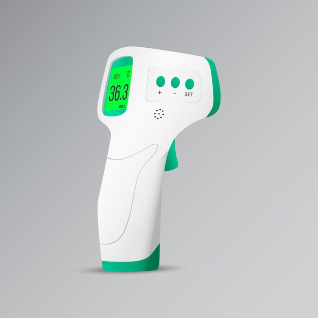 Realistic non-contact infrared thermometer