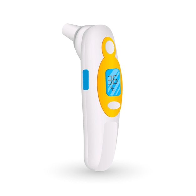 Free vector realistic non-contact infrared thermometer