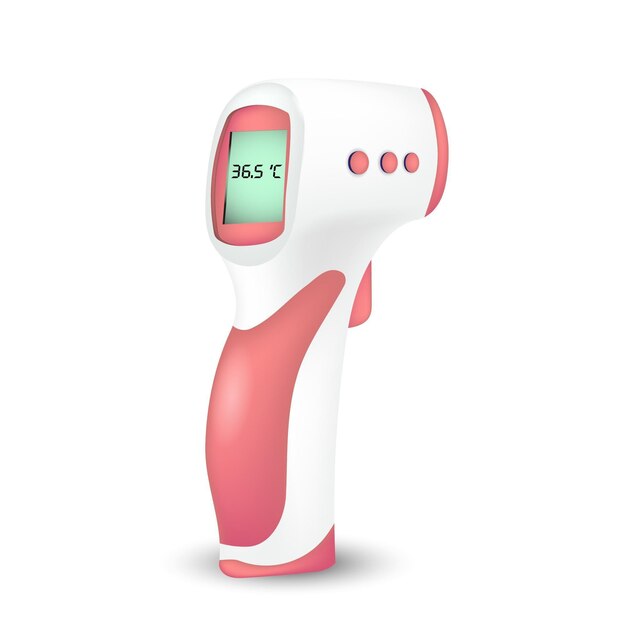 Realistic non-contact infrared thermometer