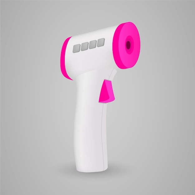 Free vector realistic non-contact infrared thermometer