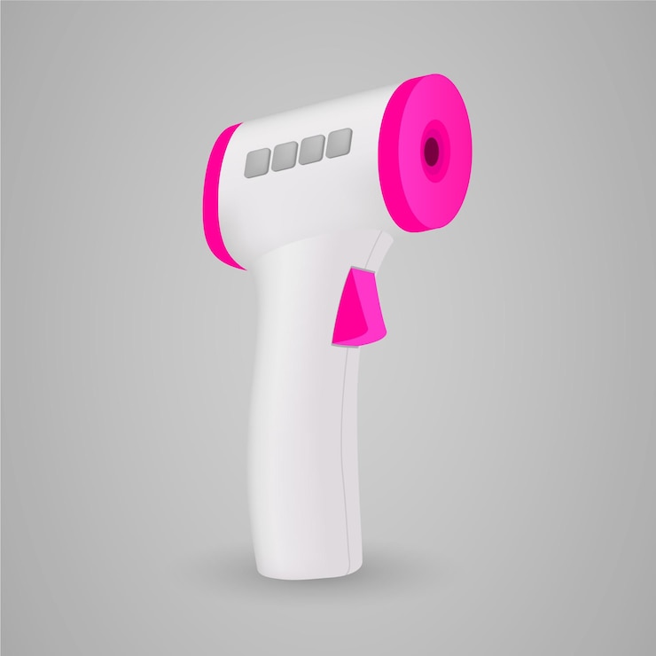 Free Vector realistic non-contact infrared thermometer
