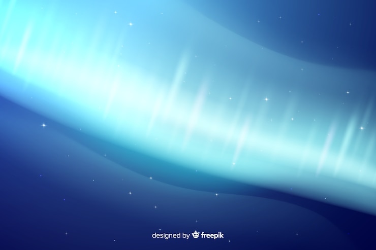 Free Vector realistic northern lights background