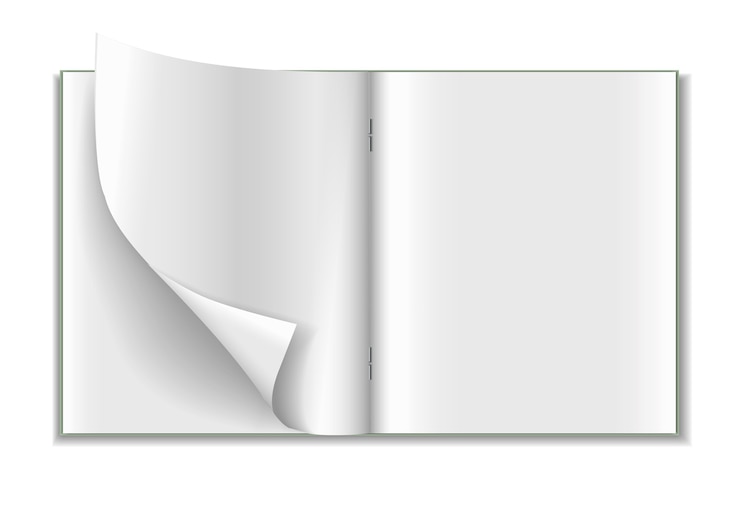 Free Vector  realistic notebook isolated on white background