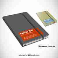 Free vector realistic notebooks