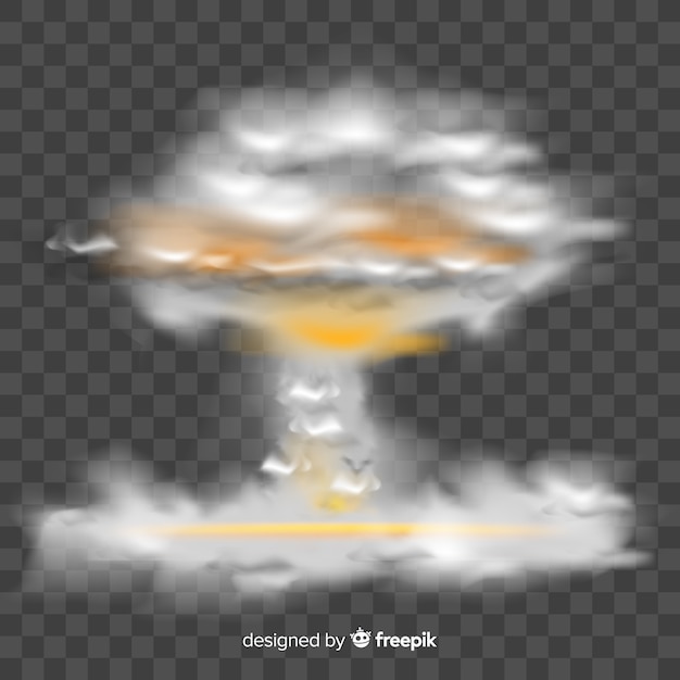 Realistic nuclear bomb smoke effect