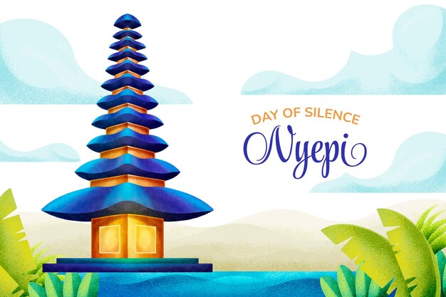 Realistic nyepi background