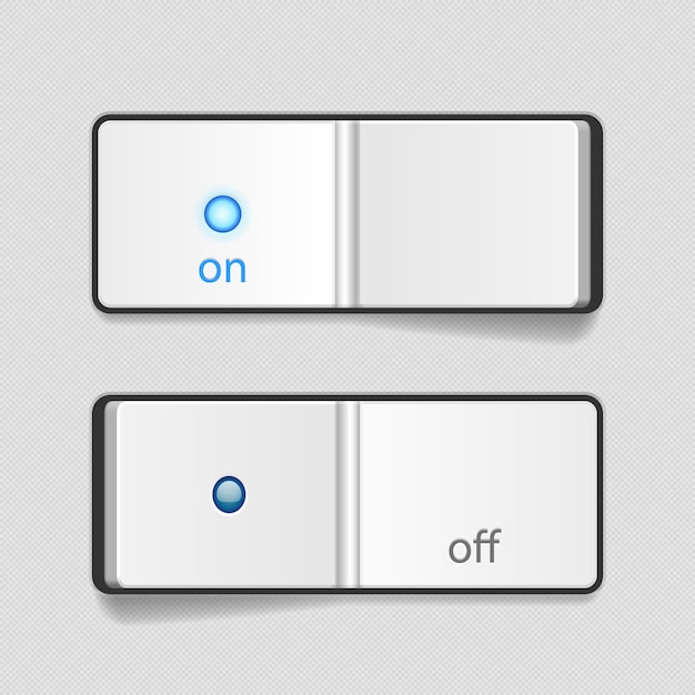 Realistic On/Off switches