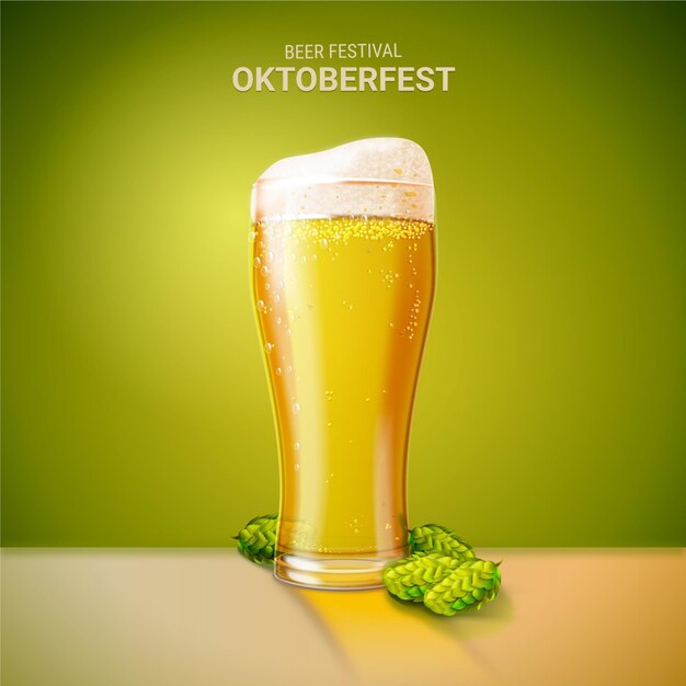 Realistic oktoberfest illustration