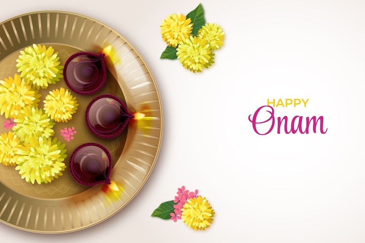 Free Vector realistic onam illustration