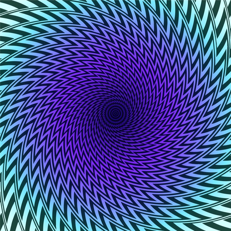 Free Vector realistic optical illusion background