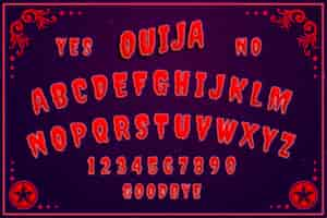 Free vector realistic ouija board illustration