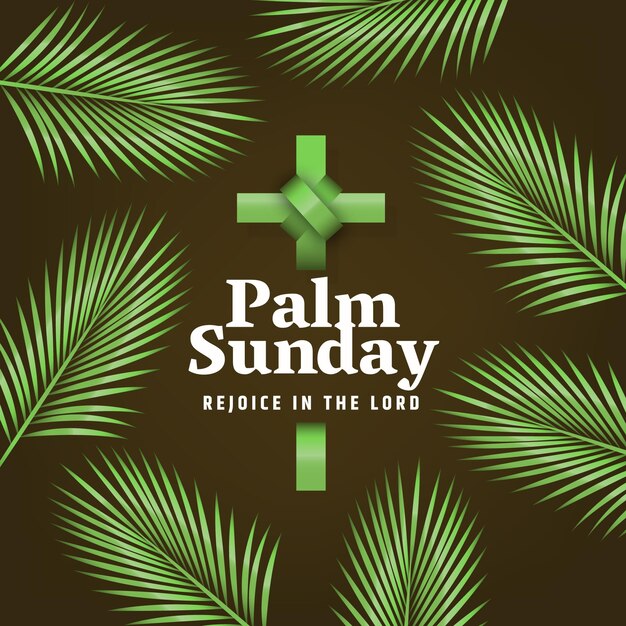 Realistic palm sunday event