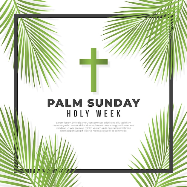 Realistic palm sunday