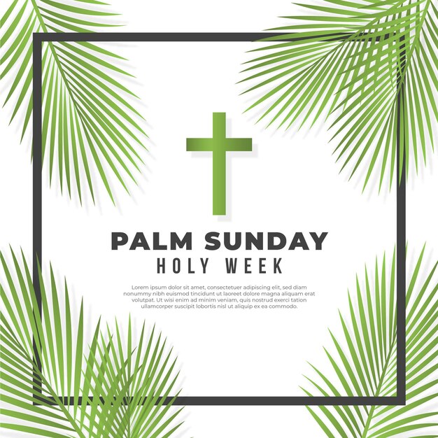 Realistic palm sunday