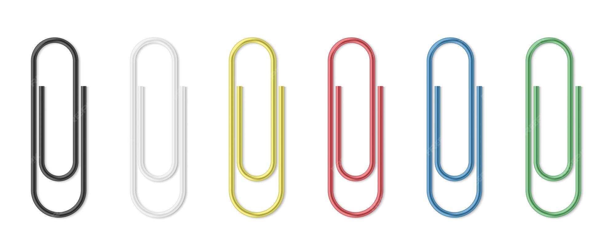 Premium Vector  Realistic paper clip set. colorful paperclips on Pertaining To Staples Banner Template