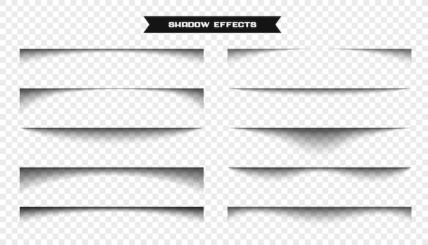 Realistic paper shadows effect background