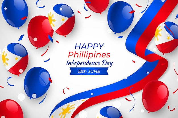 現実的なフィリピンの独立記念日の背景