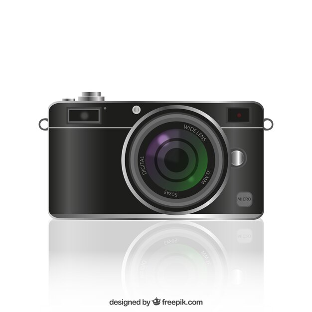 Realistic photography camera
