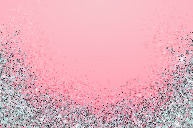 무료 벡터 현실적인 분홍색과 은색 배경