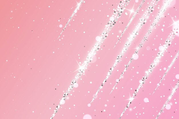 Realistic pink and silver background