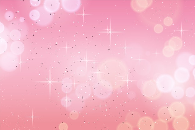 Free vector realistic pink and silver background