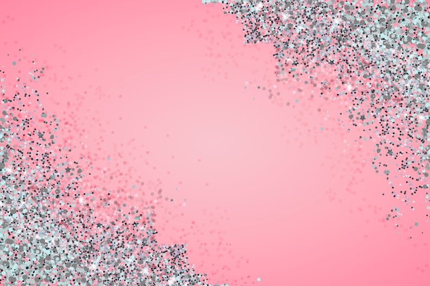 Free vector realistic pink and silver background