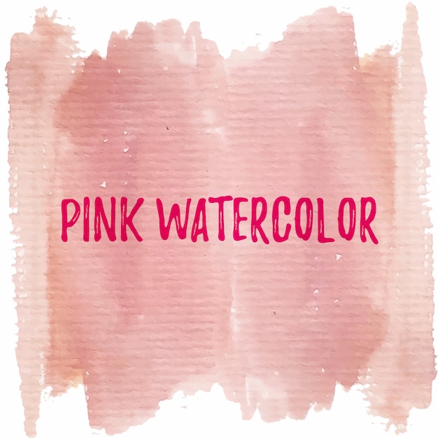 Free vector realistic pink watercolor texture