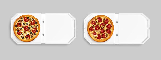 リアルなピザの上面図