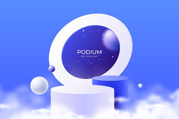 Free vector realistic podium background