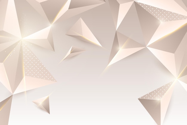 Free vector realistic polygonal background