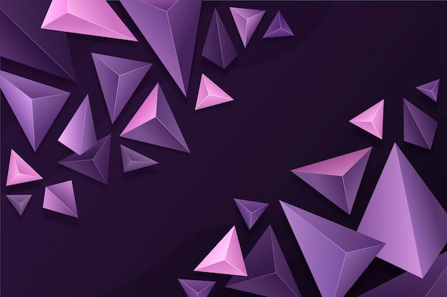 Free vector realistic polygonal background