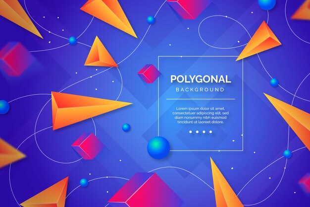 Realistic polygonal background