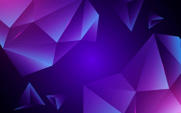 Free vector realistic polygonal background