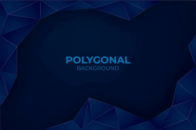 Free vector realistic polygonal background