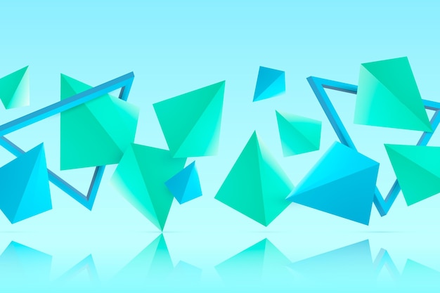 Free vector realistic polygonal background