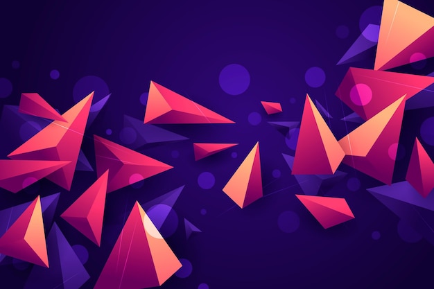 Free vector realistic polygonal background