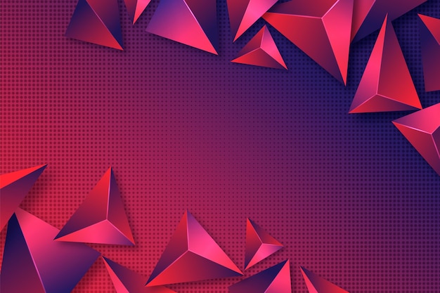 Free vector realistic polygonal background