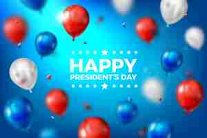 Free vector realistic presidents day background