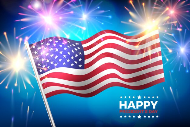 realistic presidents day background
