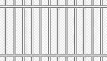 무료 벡터 현실적인 죄수 세포 금속 바 디자인