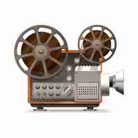 Free vector realistic professional film projector