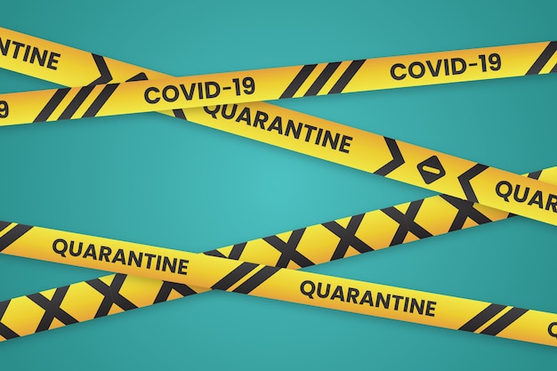 Realistic quarantine stripes design