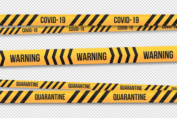 Free Vector realistic quarantine stripes