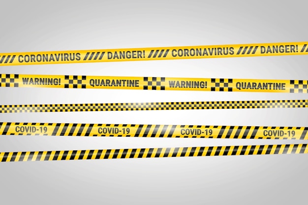 realistic quarantine stripes